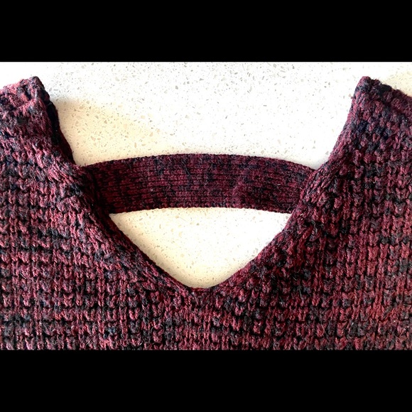 Eclipse long sleeve oversized sweater, size S, colour Maroon - Picture 9 of 9